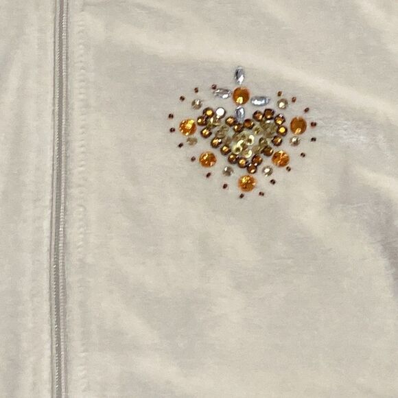 BCBGMAXAZRIA CREAM WOMEN SEQUINS SWEATER NEW  SIZE L - Picture 13 of 14